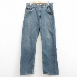 W33★古着 リーバイス Levis 559 ジーンズ メンズ コットン 紺 ネイビー デニム 25feb28 中古 ボトムス ジーパン Gパン ロング パンツ
