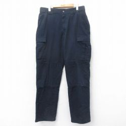 W35★古着 5.11 タクティカル カーゴ パンツ メンズ リップストップ 紺 ネイビー 25feb28 中古 ボトムス ロング