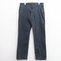 W37★古着 リー Lee パンツ メンズ 紺 ネイビー 25feb28 中古 ボトムス ロング