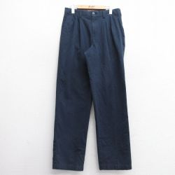 【20%OFF】W31★古着 パンツ メンズ 紺 ネイビー 25feb28 中古 ボトムス ロング