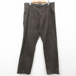 W36★古着 バナナリパブリック BANANA REPUBLIC パンツ メンズ コットン 濃緑 グリーン 25mar01 中古 ボトムス ロング
