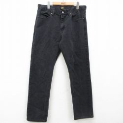 W36★古着 リー Lee ジーンズ メンズ コットン 黒 ブラック デニム 25mar01 中古 ボトムス ジーパン Gパン ロング パンツ
