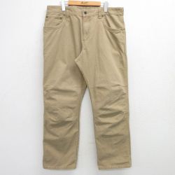 W38★古着 エディーバウアー パンツ メンズ コットン ベージュ カーキ 25mar01 中古 ボトムス ロング