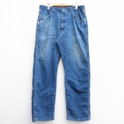 【50%OFF】W36★古着 ラングラー Wrangler ジーンズ メンズ 00年代 00s 紺 ネイビー デニム 25mar01 中古 ボトムス ジーパン Gパン ロング パンツ