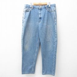 W38★古着 カルバンクライン Calvin Klein ジーンズ メンズ 00年代 00s コットン 紺 ネイビー デニム 25mar01 中古 ボトムス ジーパン Gパン ロング パンツ