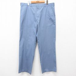 W38★古着 パンツ メンズ 80年代 80s USA製 薄紺 ネイビー 25mar03 中古 ボトムス ロング