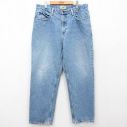 W36★古着 エルエルビーン LLBEAN ジーンズ メンズ 00年代 00s コットン 紺 ネイビー デニム 25mar03 中古 ボトムス ジーパン Gパン ロング パンツ