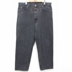 W40★古着 リーバイス Levis 553 ジーンズ メンズ 00年代 00s 大きいサイズ コットン 黒 ブラック デニム 【spe】 25mar03 中古 ボトムス ジーパン Gパン ロング パンツ