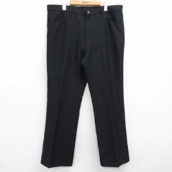 W39★古着 ラングラー Wrangler ランチャー パンツ メンズ 大きいサイズ 黒 ブラック 25mar03 中古 ボトムス ロング
