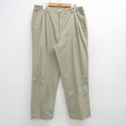 W36★古着 ピューリタン チノ パンツ チノパン メンズ ベージュ カーキ 25mar03 中古 ボトムス ロング