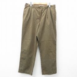 W35★古着 トミーヒルフィガー TOMMY HILFIGER ブランド チノ パンツ チノパン メンズ 薄緑 グリーン 25mar03 中古 ボトムス ロング