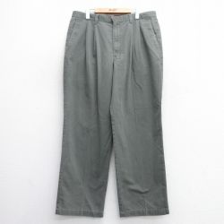W37★古着 ドッカーズ パンツ メンズ 00年代 00s コットン 薄緑 グリーン 25mar03 中古 ボトムス ロング