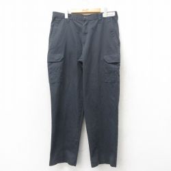W36★古着 ワーク カーゴ パンツ メンズ CINTAS 濃グレー 25mar03 中古 ボトムス ロング