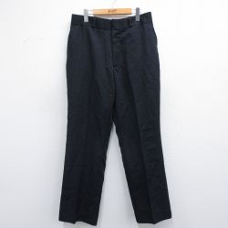 W33★古着 パンツ メンズ 濃紺 ネイビー 25mar04 中古 ボトムス ロング