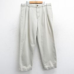 W36★古着 ブルックスブラザーズ BROOKS BROTHERS ブランド パンツ メンズ 00年代 00s コットン ベージュ カーキ 25mar05 中古 ボトムス ロング