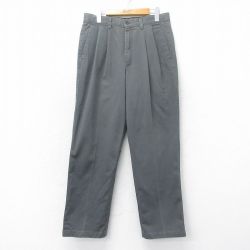 W32★古着 ドッカーズ パンツ メンズ 00年代 00s コットン USA製 グレー 25mar06 中古 ボトムス ロング
