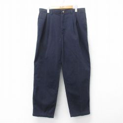 【50%OFF】W36★古着 ラングラー Wrangler パンツ メンズ 紺 ネイビー 25mar06 中古 ボトムス ロング