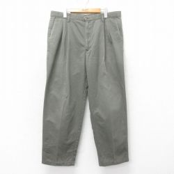 【50%OFF】W38★古着 ドッカーズ パンツ メンズ 00年代 00s コットン 濃緑 グリーン 25mar06 中古 ボトムス ロング