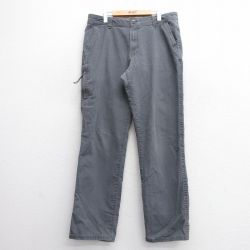 W36★古着 G.H.BASS パンツ メンズ ダック地 濃グレー 25mar07 中古 ボトムス ロング