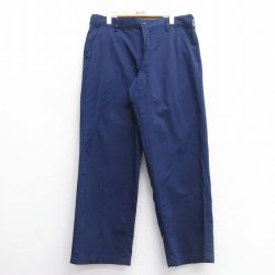 W36★古着 レッドキャップ ワーク パンツ メンズ コットン 紺 ネイビー 25mar08 中古 ボトムス ロング