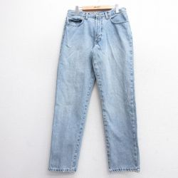 W33★古着 ジーンズ メンズ 00年代 00s コットン カナダ製 紺 ネイビー デニム 25mar08 中古 ボトムス ジーパン Gパン ロング パンツ