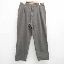 【50%OFF】W33★古着 ビューグルボーイ パンツ メンズ コットン 薄緑 グリーン 25mar08 中古 ボトムス ロング