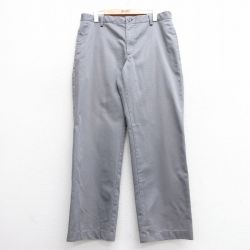 【50%OFF】W36★古着 バンヒューセン パンツ メンズ コットン グレー 25mar10 中古 ボトムス ロング