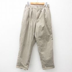 【50%OFF】W27★古着 ジェイクルー J.CREW パンツ メンズ 00年代 00s コットン ベージュ カーキ 25mar11 中古 ボトムス ロング