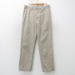 W30★古着 ラルフローレン Ralph Lauren ブランド チノ パンツ チノパン メンズコットン 薄ベージュ カーキ 25mar11 中古 メンズ ボトムス ロング