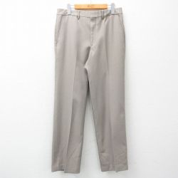 W33★古着 シアーズ スラックス パンツ メンズ 80年代 80s ベージュ カーキ 25mar12 中古 ボトムス ロング