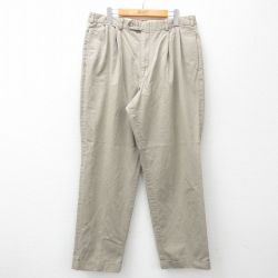 W35★古着 ブルックスブラザーズ BROOKS BROTHERS パンツ メンズ 90年代 90s コットン USA製 ベージュ カーキ 【spe】 25mar12 中古 ボトムス ロング
