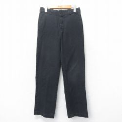 W31★古着 ディッキーズ Dickies ワーク パンツ メンズ 874 黒 ブラック 25mar12 中古 ボトムス ロング