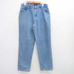 W32★古着 チャップス ジーンズ メンズ 紺 ネイビー デニム 25mar13 中古 ボトムス ジーパン Gパン ロング パンツ
