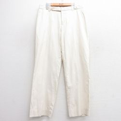 W34★古着 ラルフローレン Ralph Lauren ブランド パンツ メンズ 90年代 90s シルク 生成り 25mar13 中古 ボトムス ロング