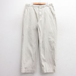 W36★古着 ラルフローレン Ralph Lauren ブランド チノ パンツ チノパン メンズ 90年代 90s コットン 薄ベージュ カーキ 25mar13 中古 ボトムス ロング