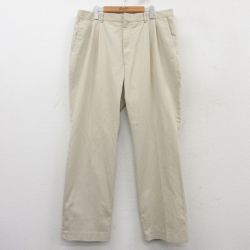 W37★古着 アロー パンツ メンズ 90年代 90s USA製 ベージュ カーキ 25mar14 中古 ボトムス ロング