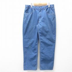 W35★古着 タウンクラフト スラックス パンツ メンズ 90年代 90s 紺 ネイビー 25mar15 中古 ボトムス ロング