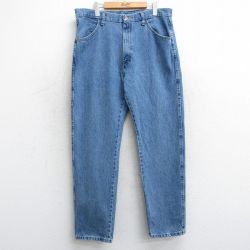 【50%OFF】W36★古着 ラスラー ジーンズ メンズ コットン 紺 ネイビー デニム 25mar15 中古 ボトムス ジーパン Gパン ロング パンツ