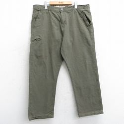 W39★古着 パンツ メンズ 濃緑 グリーン 25mar15 中古 ボトムス ロング