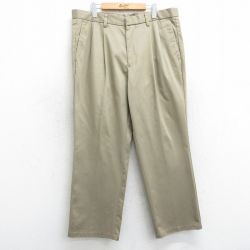 W37★古着 ドッカーズ パンツ メンズ コットン ベージュ カーキ 25mar15 中古 ボトムス ロング