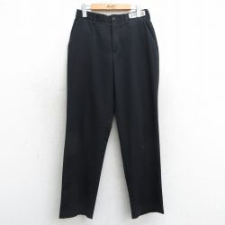 W31★古着 CINTAS ワーク パンツ メンズ 黒 ブラック 25mar15 中古 ボトムス ロング