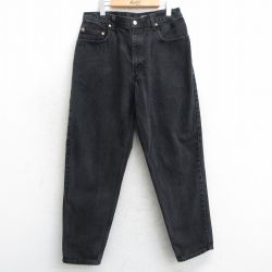W32★古着 リーバイス Levis 560 ジーンズ メンズ 00年代 00s テーパード コットン 黒 ブラック デニム 【spe】 25mar15 中古 ボトムス ジーパン Gパン ロング パンツ