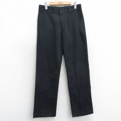 W31★古着 ディッキーズ Dickies ワーク パンツ メンズ 874 黒 ブラック 25mar15 中古 ボトムス ロング