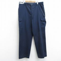 【20%OFF】W36★古着 レッドキャップ ワーク カーゴ パンツ メンズ 紺 ネイビー 25mar17 中古 ボトムス ロング