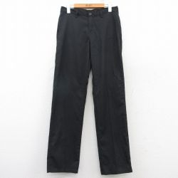 W31★古着 ディッキーズ Dickies ワーク パンツ メンズ 黒 ブラック 25mar17 中古 ボトムス ロング