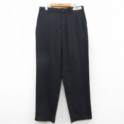 W34★古着 ワーク パンツ メンズ CINTAS 黒 ブラック 25mar17 中古 ボトムス ロング
