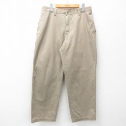 W34★古着 ラングラー Wrangler チノ パンツ チノパン メンズ コットン ベージュ系 カーキ 25mar17 中古 ボトムス ロング