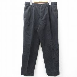 W36★古着 ドッカーズ パンツ メンズ 黒 ブラック 25mar17 中古 ボトムス ロング