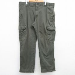 W38★古着 リー Lee カーゴ パンツ 緑 グリーン 25mar17 中古 メンズ ボトムス ロング