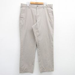 W37★古着 パンツ メンズ ベージュ カーキ 25mar17 中古 ボトムス ロング